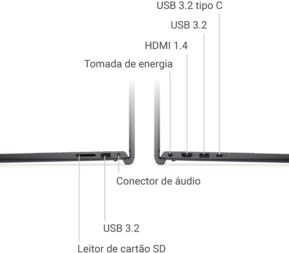 Notebook Dell Inspiron I15-I1300-A30P 15.6" Full HD 13ª Gen Intel Core i5 8GB 512GB SSD Win 11 Preto Carbono - Imagem 11