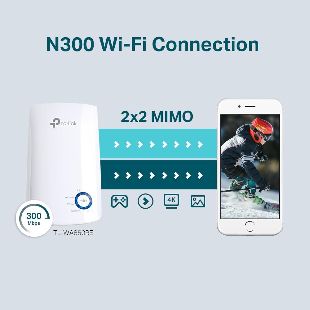 Repetidor Tp-Link Wireless Tl-Wa850Re 300Mbps Com Botao Wps Tpn0108, TP Link, Repetidores - Imagem 6