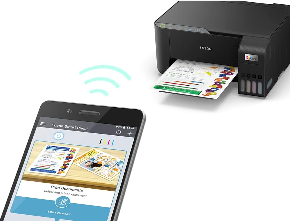 Epson EcoTank L3250 - Multifuncional, Tanque de Tinta Colorida, Wi-Fi Direct, USB, Bivolt, Preto - Imagem 4