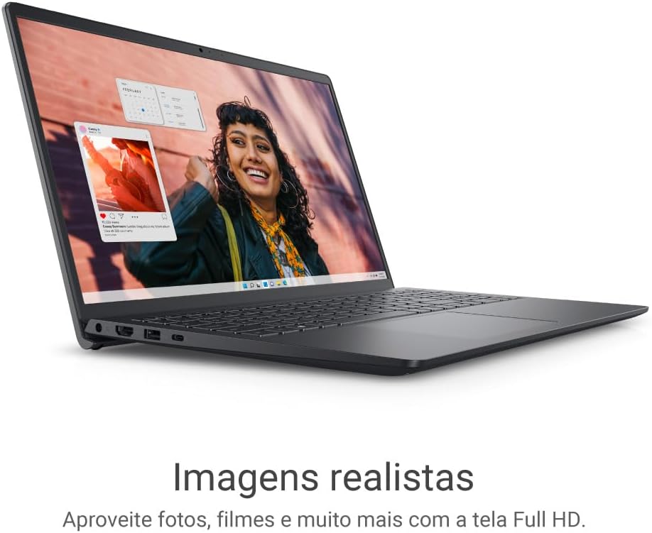 Notebook Dell Inspiron I15-I1300-A30P 15.6" Full HD 13ª Gen Intel Core i5 8GB 512GB SSD Win 11 Preto Carbono - Imagem 8