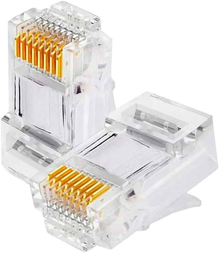 Kit com 10 unidades de Conector RJ45, 8 vias, Categoria 5