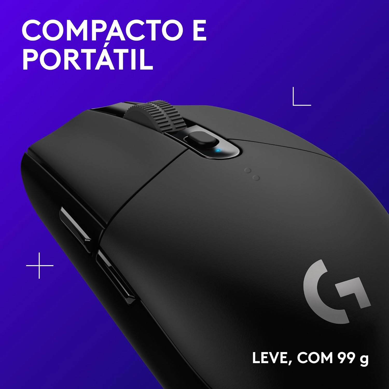Mouse Gamer Sem Fio Logitech G305 LIGHTSPEED com 6 Botões Programáveis e Até 12.000 DPI - Preto - Imagem 7