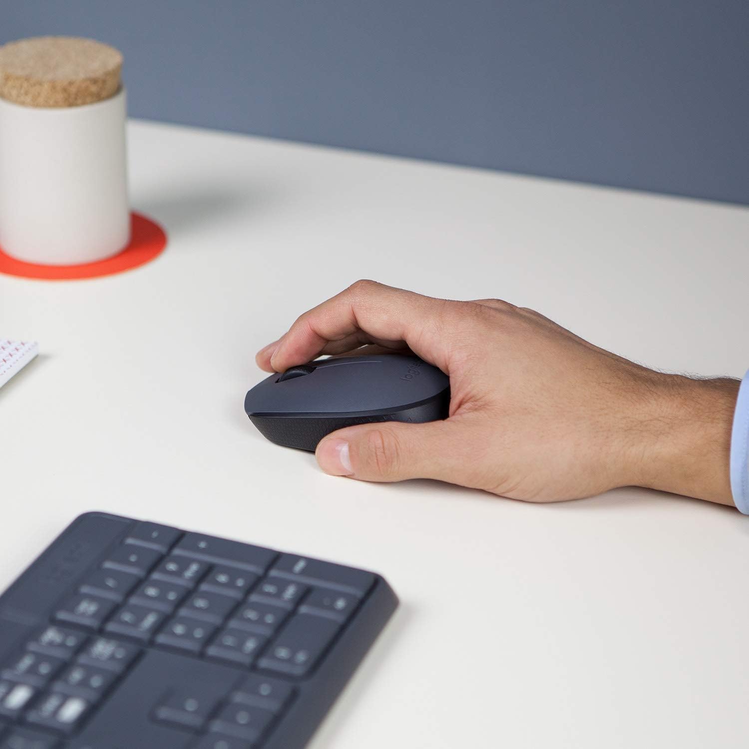 Combo Teclado e Mouse sem fio Logitech MK235 com Conexão USB, Pilhas Inclusas e Layout ABNT2 - Imagem 8
