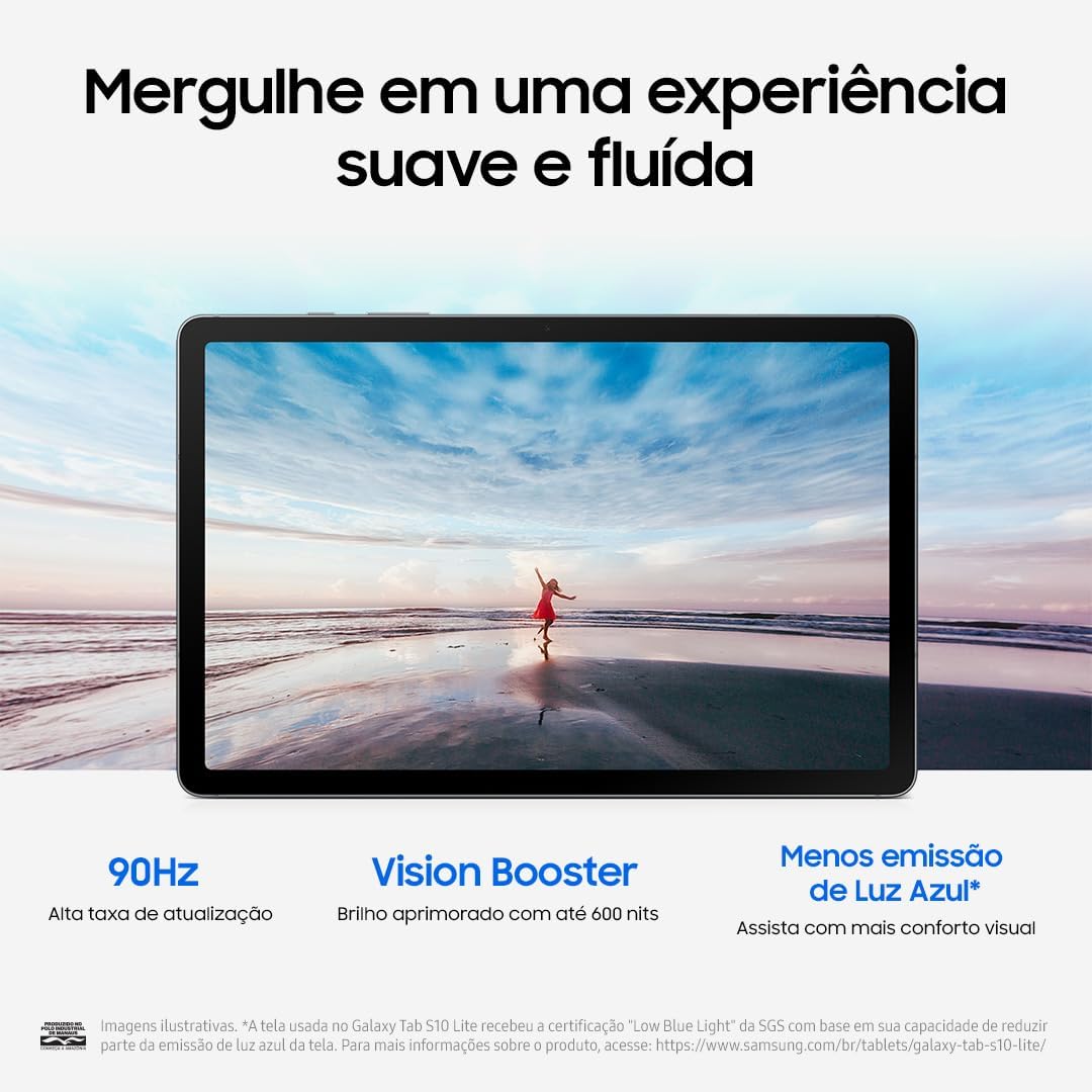 Galaxy Tab S10 Lite, 128GB, Tela 10.9", WIFI, Cinza - Imagem 3