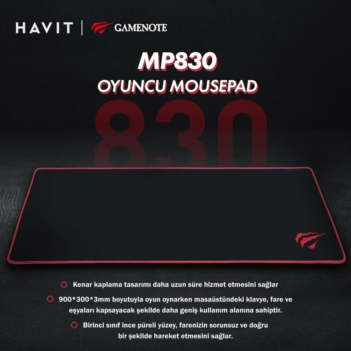 Mouse Pad Professional Gaming, Havit, Hv-MP830, 30 X 90 cm - Imagem 5