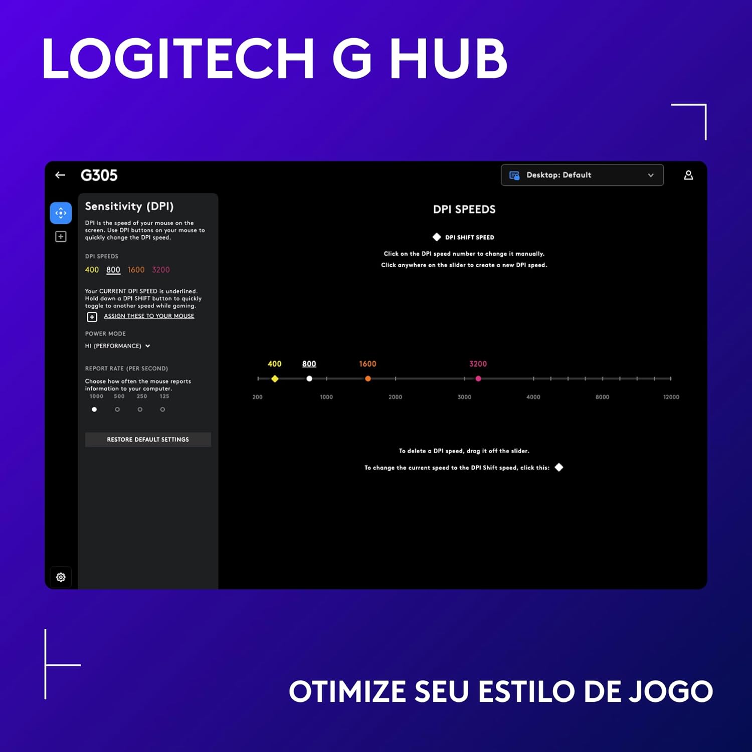Mouse Gamer Sem Fio Logitech G305 LIGHTSPEED com 6 Botões Programáveis e Até 12.000 DPI - Preto - Imagem 5