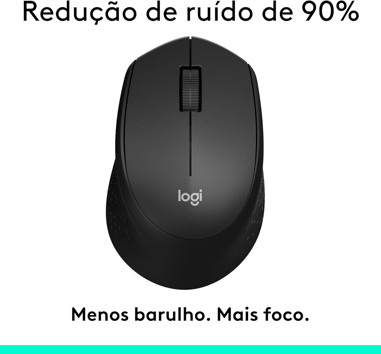 Mouse Sem Fio Logitech M330 SILENT com Clique Silencioso, Design Destro, Bateria de 18 Meses, Receptor USB, Compatível com Windows, macOS, ChromeOS e Pilha Inclusa - Preto - Imagem 4