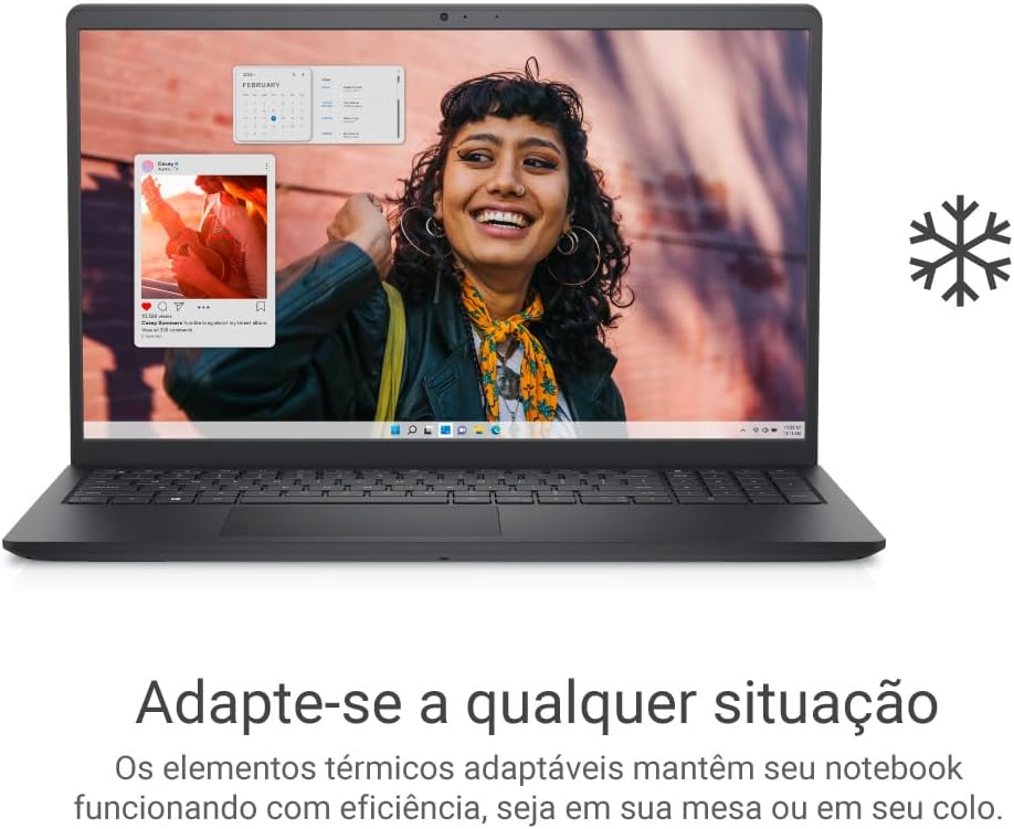 Notebook Dell Inspiron I15-I1300-A30P 15.6" Full HD 13ª Gen Intel Core i5 8GB 512GB SSD Win 11 Preto Carbono - Imagem 7