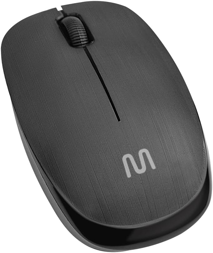 Mouse sem Fio Multi USB com 3 Botões e Design Ergonômico – Preto MO251 - Imagem 2