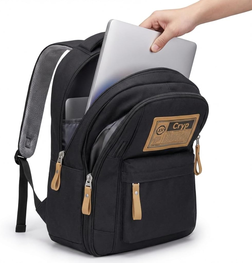 Mochila Masculina Feminina Grande para Notebook 15.6”, Trabalho, Viagem, Escola, Reforçada e Resistente – Mochila Escolar, Mochila Reforçada