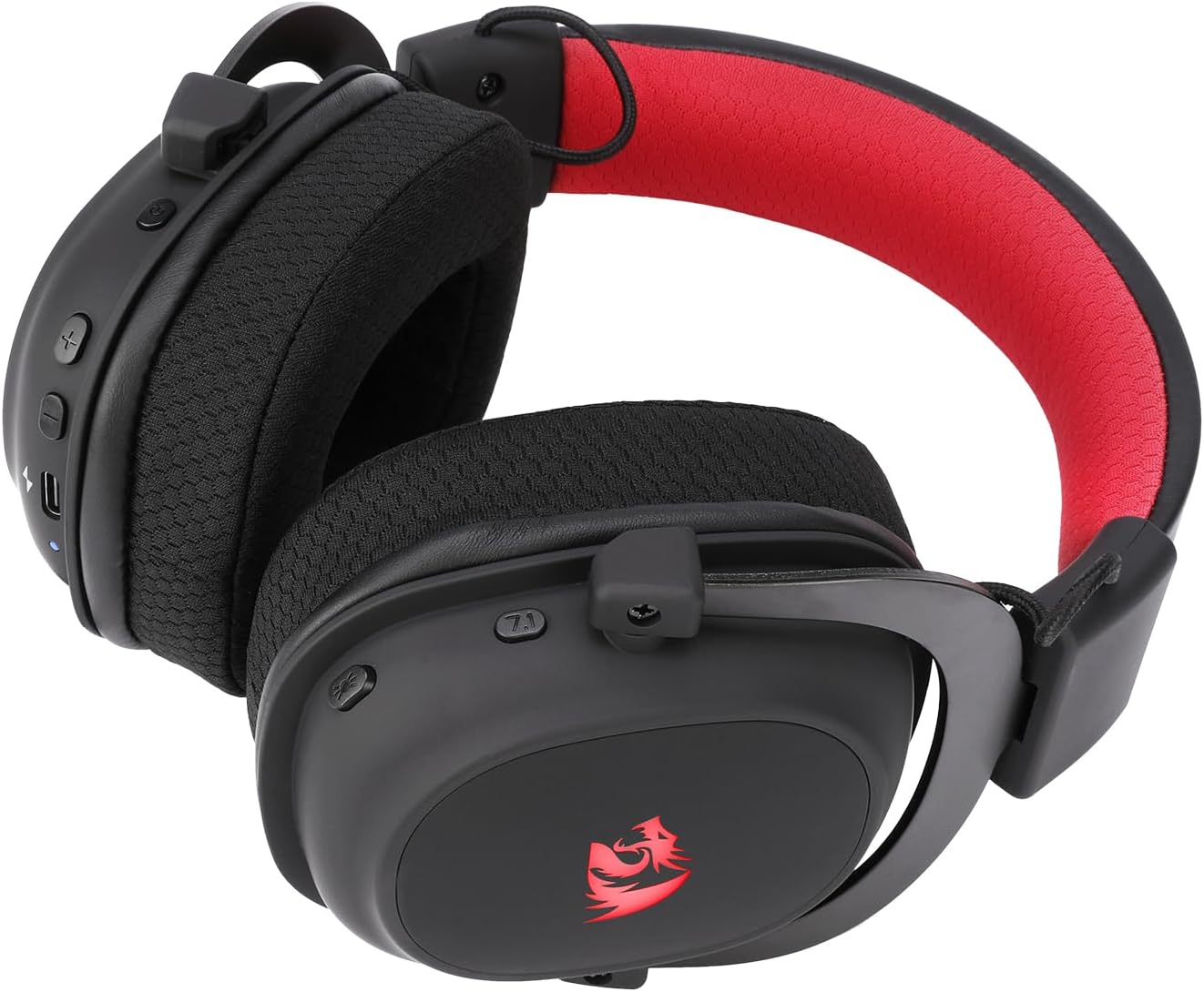Headset Gamer Redragon Zeus Pro Preto Sem Fio 7.1 H510-PRO - Imagem 3