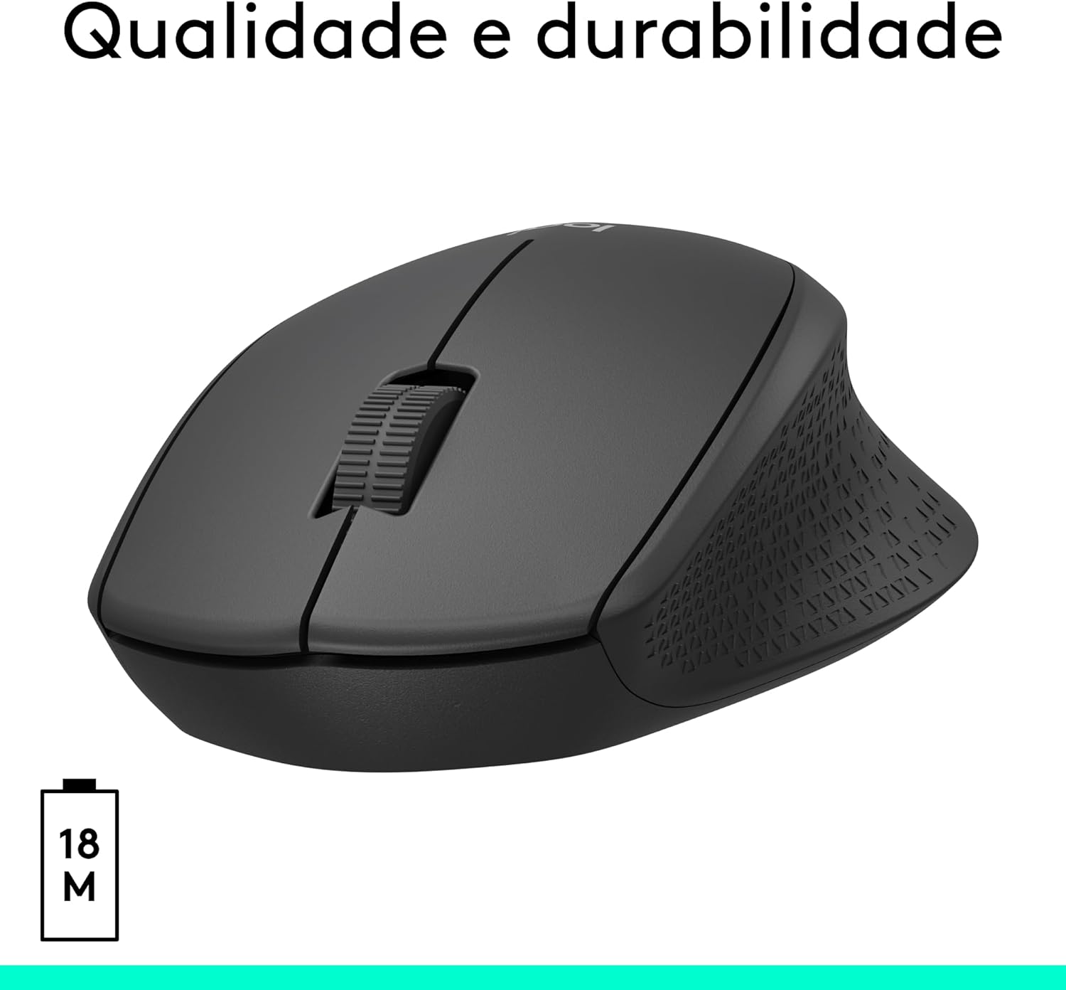 Mouse Sem Fio Logitech M330 SILENT com Clique Silencioso, Design Destro, Bateria de 18 Meses, Receptor USB, Compatível com Windows, macOS, ChromeOS e Pilha Inclusa - Preto - Imagem 8