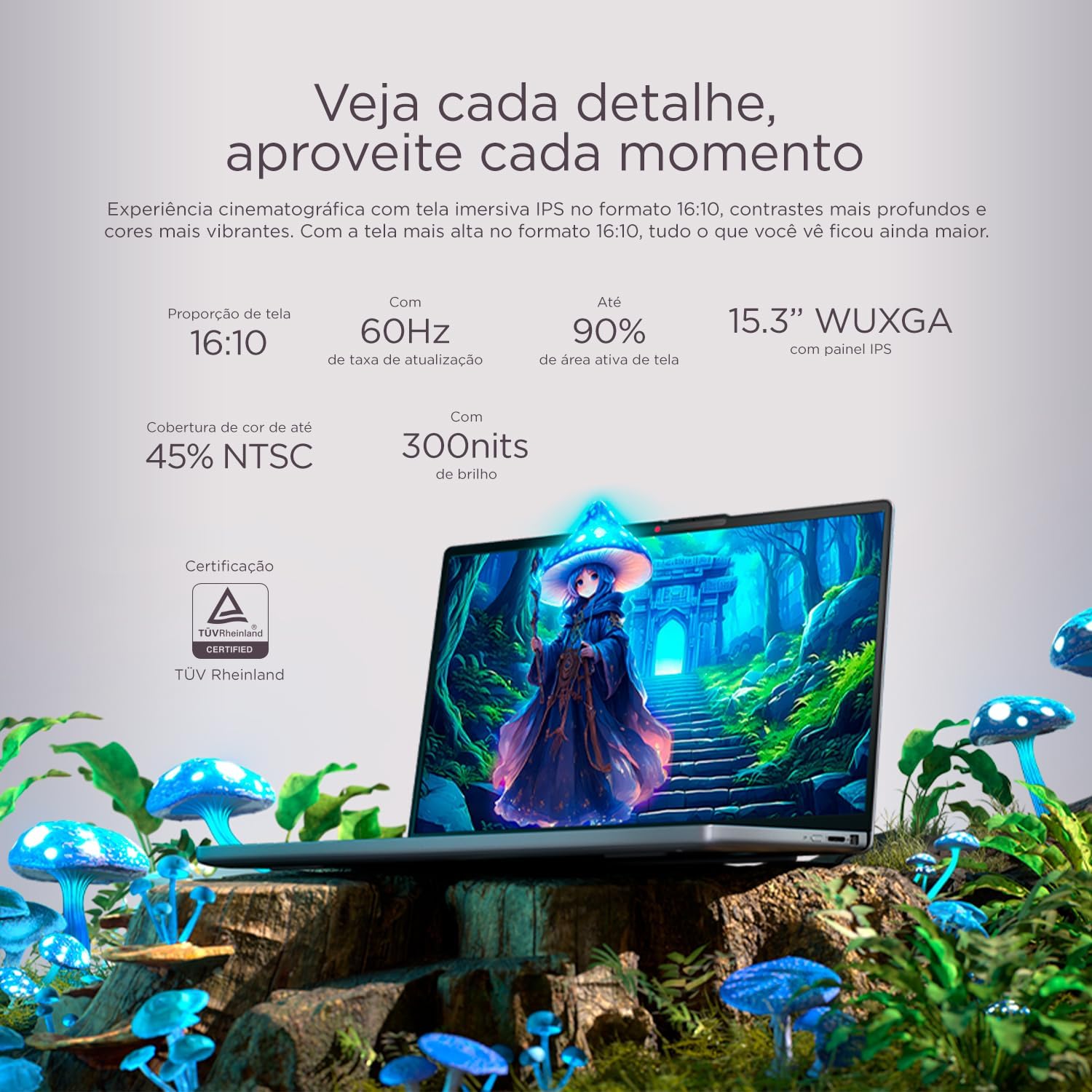 Notebook Lenovo IdeaPad Slim 3 15IRH10 Intel Core i5-13420H 8GB 512GB SSD Windows 11 15.3" - 83NS0002BR Luna Grey - Imagem 3