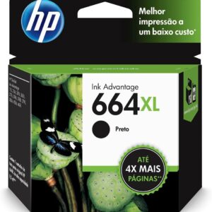 Cartucho de Tinta HP 664XL Colorido Original (F6V30AB) Para Impressora Deskjet 2136, 2676, 3776, 5076, 5277