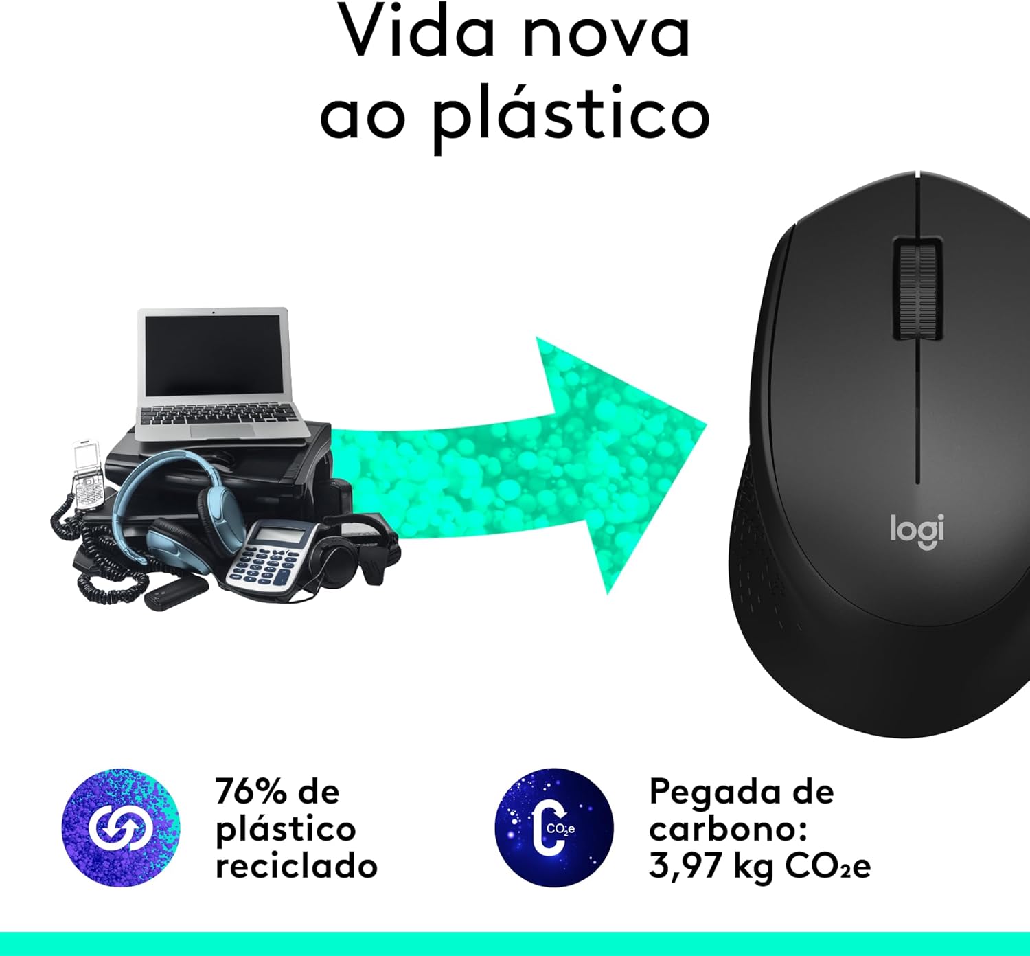 Mouse Sem Fio Logitech M330 SILENT com Clique Silencioso, Design Destro, Bateria de 18 Meses, Receptor USB, Compatível com Windows, macOS, ChromeOS e Pilha Inclusa - Preto - Imagem 7