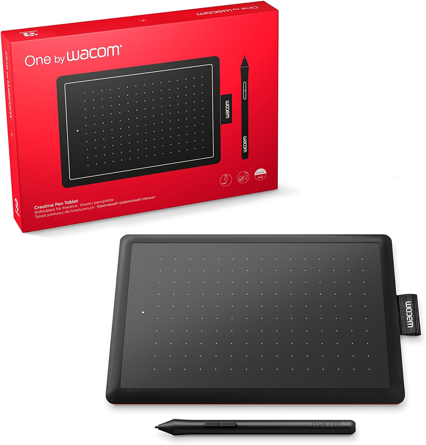 Mesa Digitalizadora One By Wacom (Ctl472), Wacom, Tablets de design gráfico, Preto, Pequeno