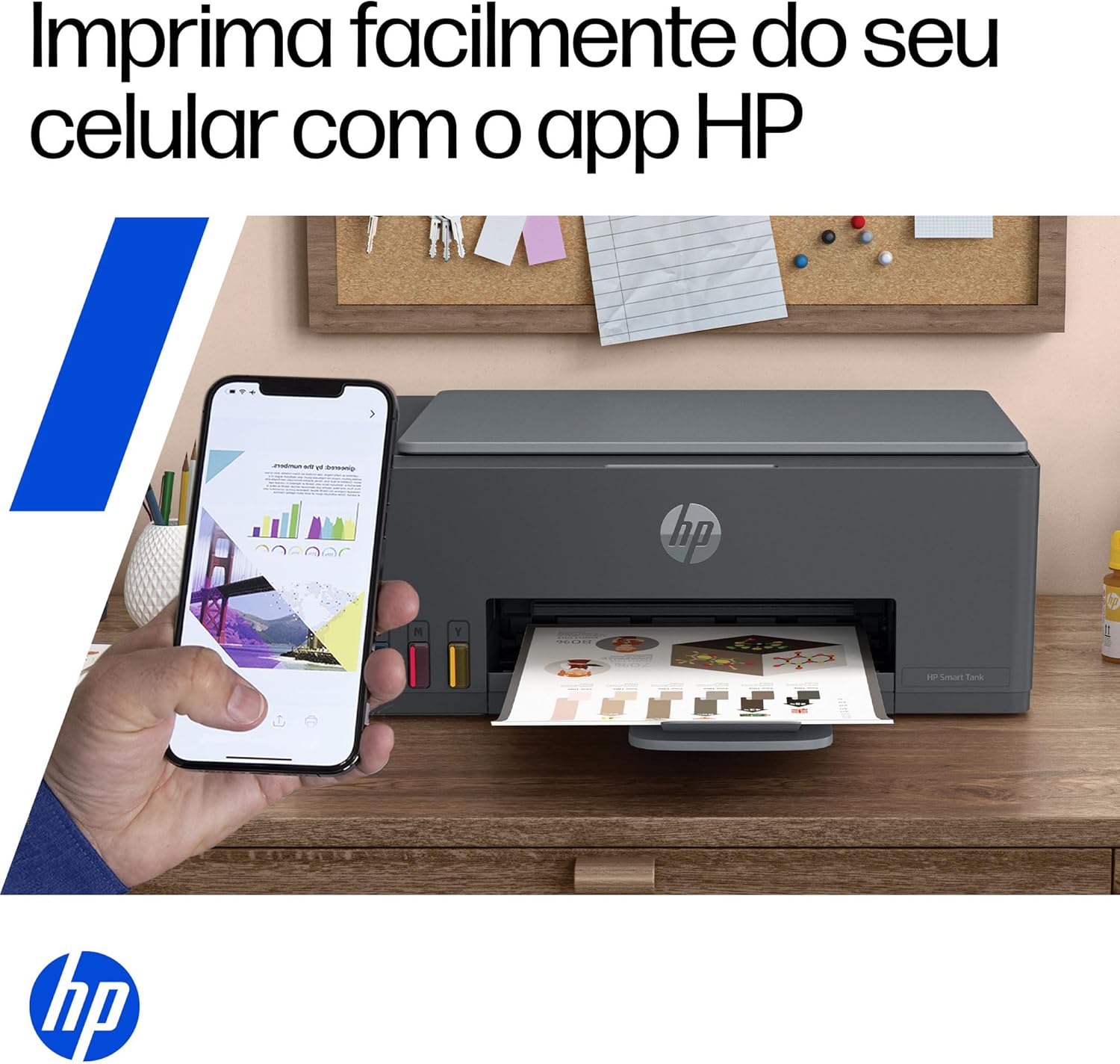 Impressora Multifuncional HP Smart Tank 581 Tanque de Tinta Colorida Wi-Fi, USB - Alta Economia -Copiadora e Scanner (4A8D5A) - Imagem 7